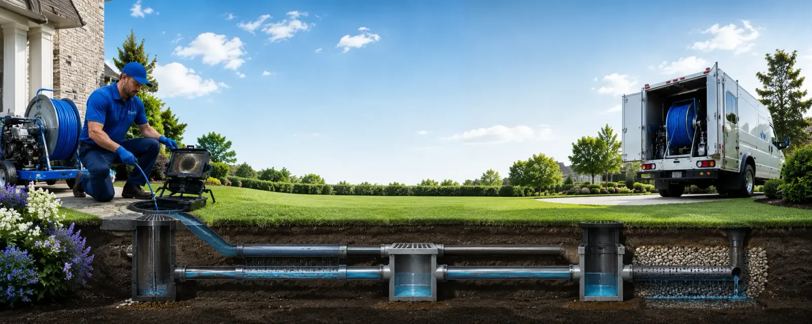 Outdoor drain cleaning information for Colesburg, IA